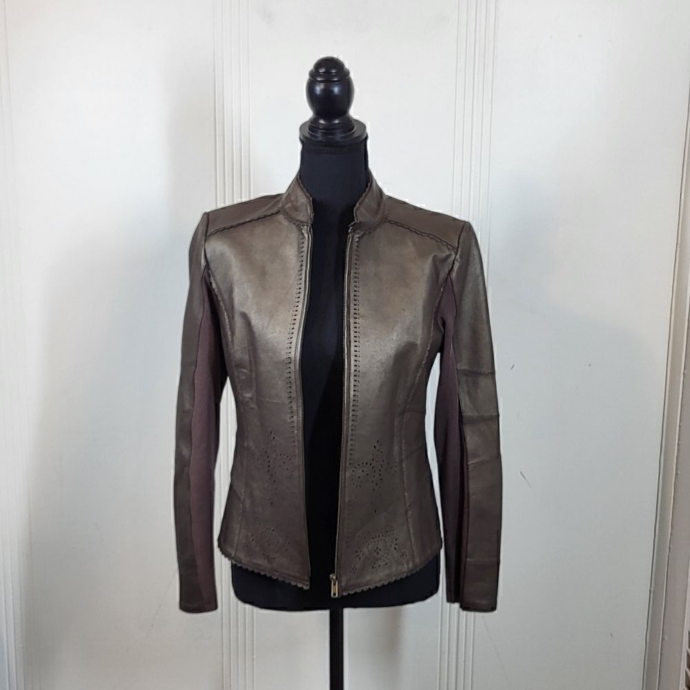Nygard Collection Women's Leather Jacket / Sweater